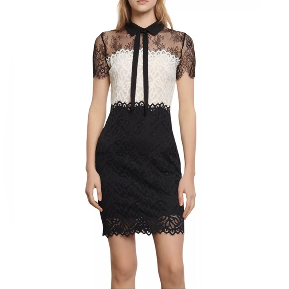 Sandro Dresses & Skirts - Sandro Paris TWO-TONE LACE DRESS